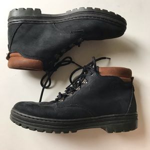 Black and brown mini timberlands